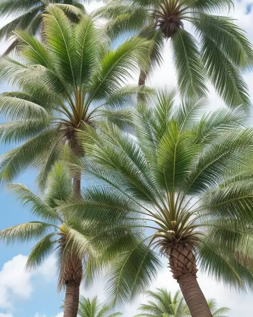 Viele Palmen auf einmal