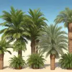 Viele verschiedene Palmen auf einem Fleck